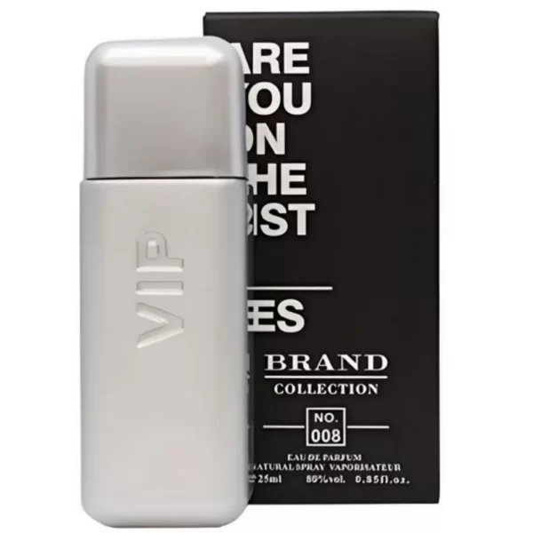 Perfume Masculino Brand Collection 25ml N° 008 INSPIRAÇÃO 212 VIP MEN