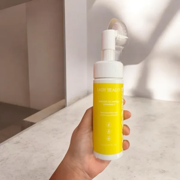 Mousse de limpeza facial vitamina C - Lady Beauty - Imagem 2